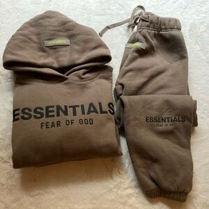 Essentials Fear of God Hoodie Set for kids